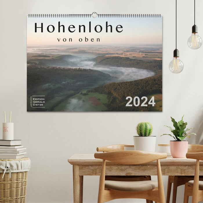 Hohenlohe von oben (CALVENDO Wandkalender 2024)
