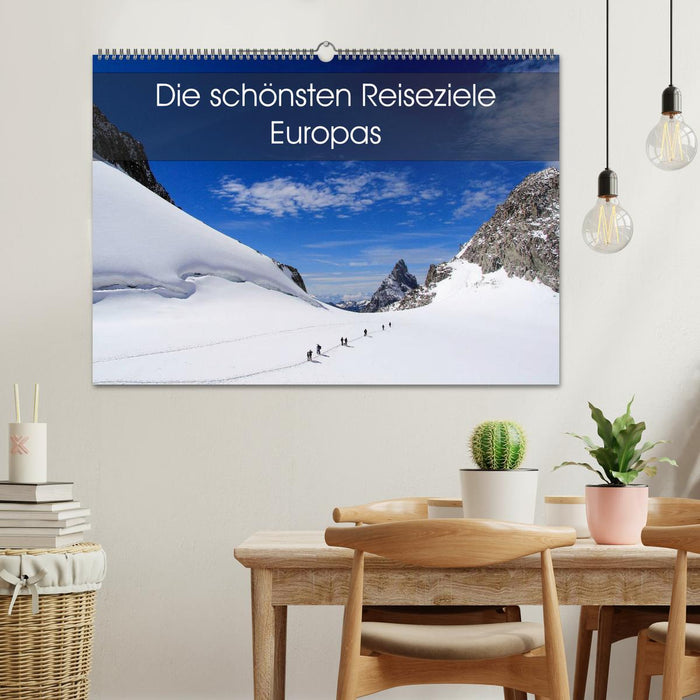 The most beautiful travel destinations in Europe (CALVENDO wall calendar 2024) 