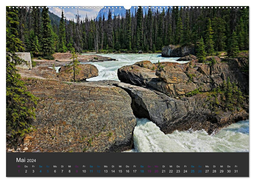 The Far West of Canada - Banff and Yoho National Park (CALVENDO Premium Wall Calendar 2024) 