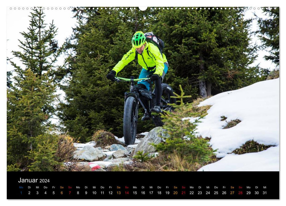 Mountain bike freeride moments (CALVENDO Premium wall calendar 2024) 