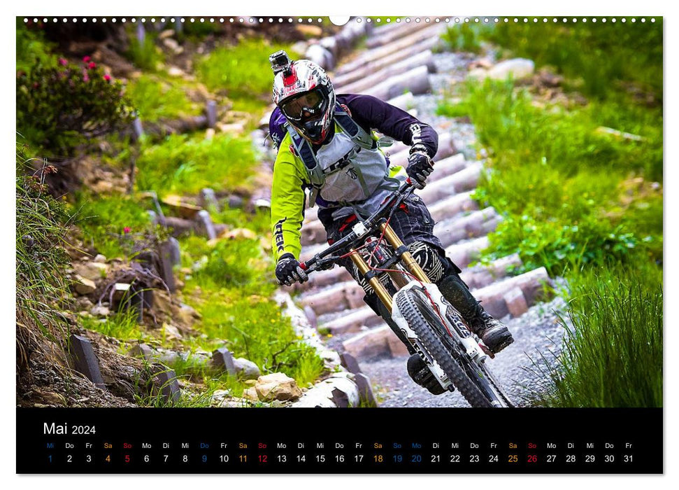 Mountainbike Freeride Momente (CALVENDO Premium Wandkalender 2024)