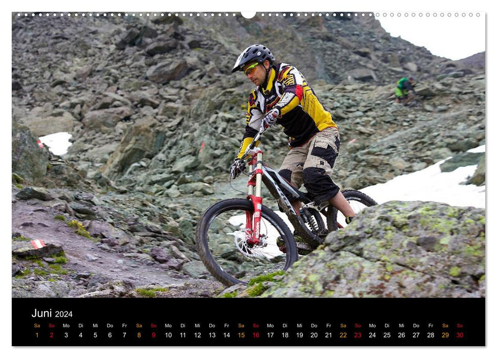 Mountainbike Freeride Momente (CALVENDO Premium Wandkalender 2024)