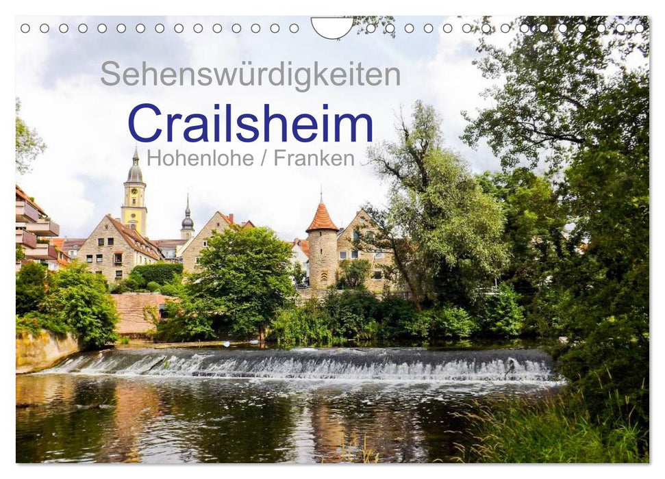 Sehenswürdigkeiten Crailsheim Hohenlohe / Franken (CALVENDO Wandkalender 2024)