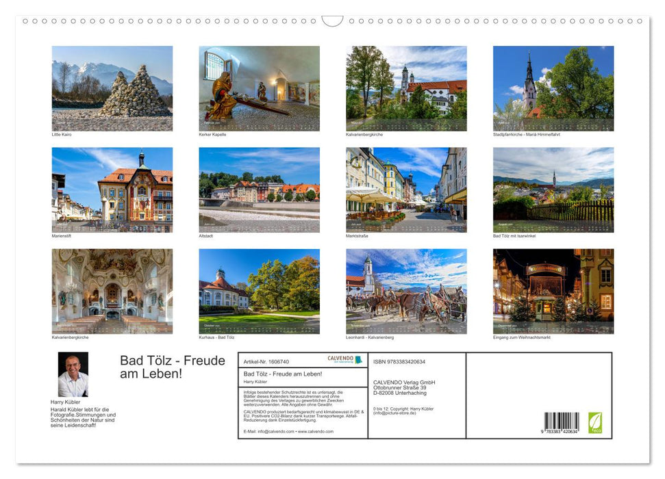 Bad Tölz - joy in life! (CALVENDO wall calendar 2024) 