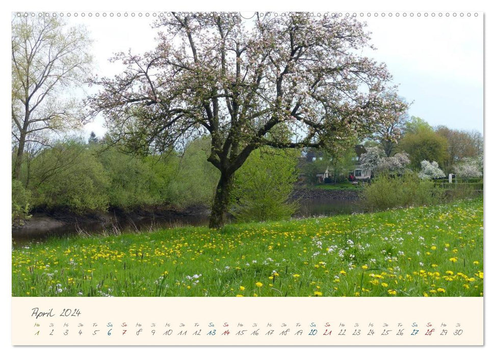 Bremer Blockland - Landleben in der Großstadt (CALVENDO Premium Wandkalender 2024)