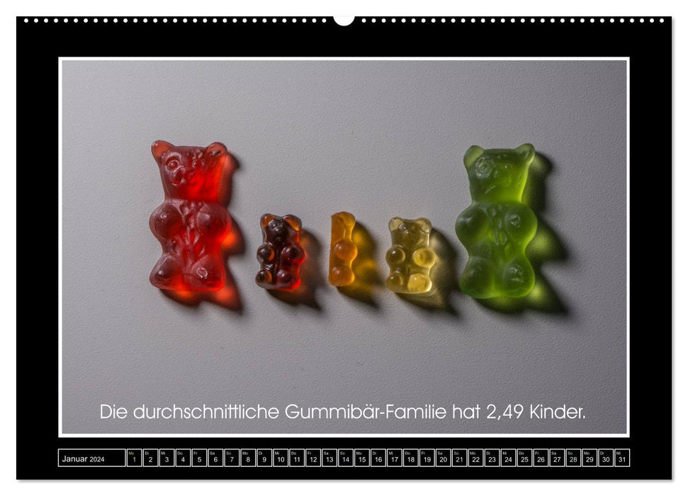 Interesting facts from the world of gummy bears (CALVENDO Premium Wall Calendar 2024) 