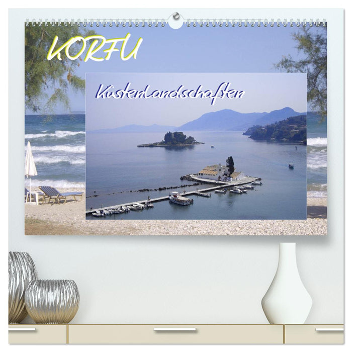 Corfu, coastal landscapes (CALVENDO Premium Wall Calendar 2024) 