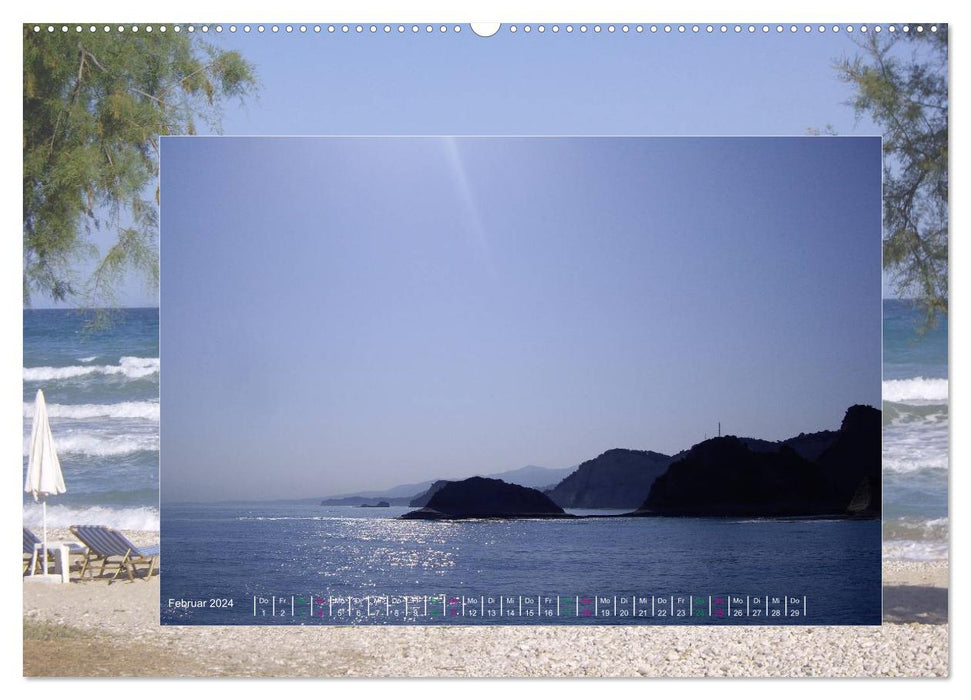 Korfu, Küstenlandschaften (CALVENDO Premium Wandkalender 2024)