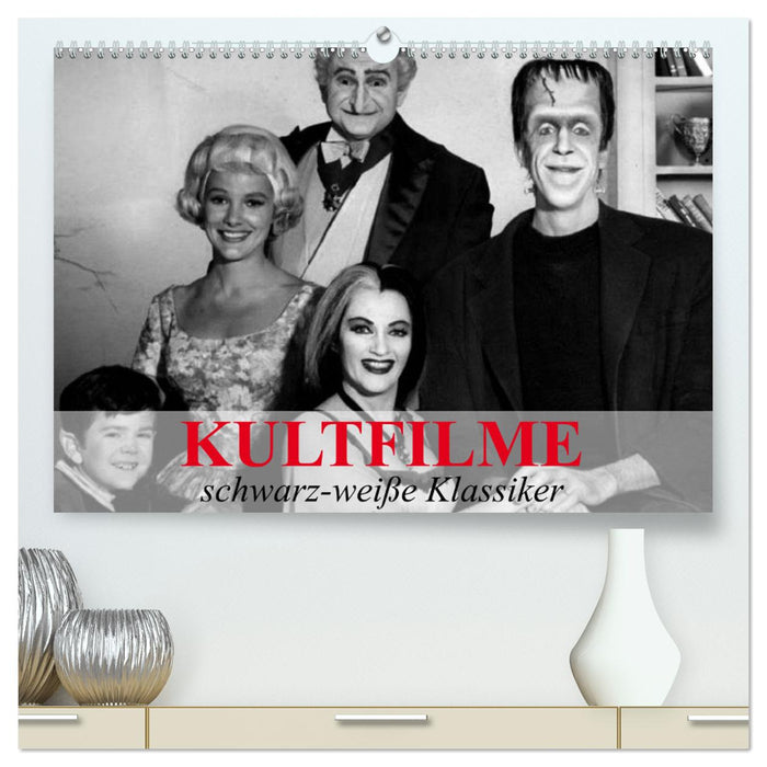 Kultfilme - schwarz-weiße Klassiker (CALVENDO Premium Wandkalender 2024)