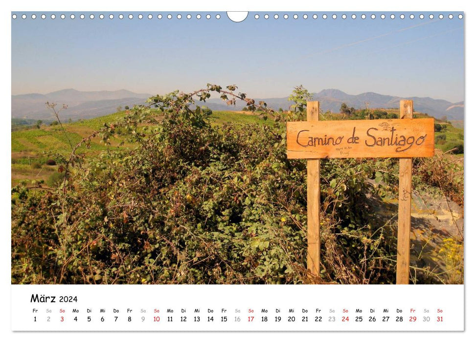 Way of St. James - Camino Frances (CALVENDO wall calendar 2024) 
