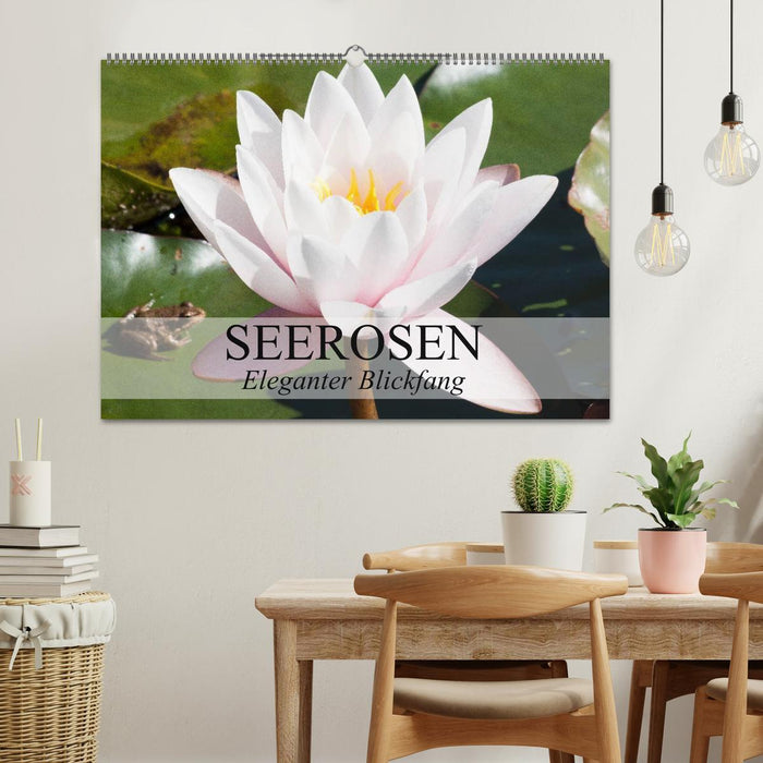 Seerosen - Eleganter Blickfang (CALVENDO Wandkalender 2024)