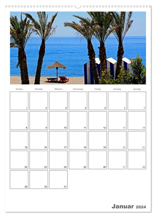Landschaften und Ansichten von Andalusien (CALVENDO Wandkalender 2024)