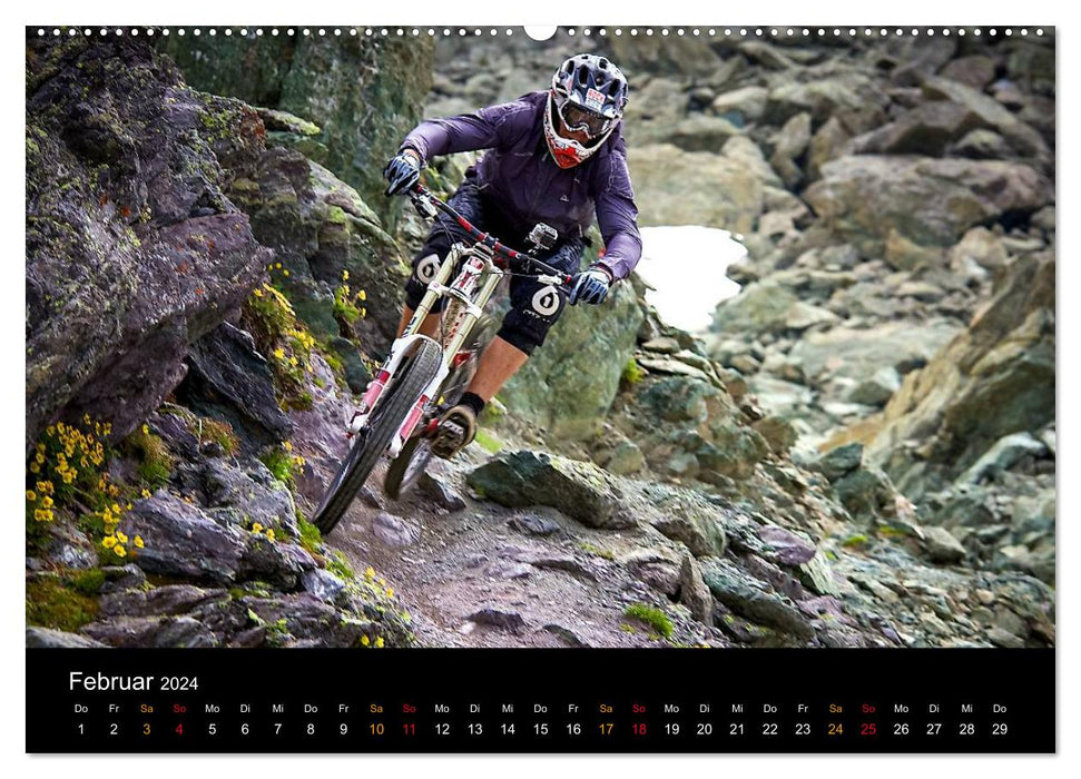 Mountainbike Freeride Momente (CALVENDO Wandkalender 2024)
