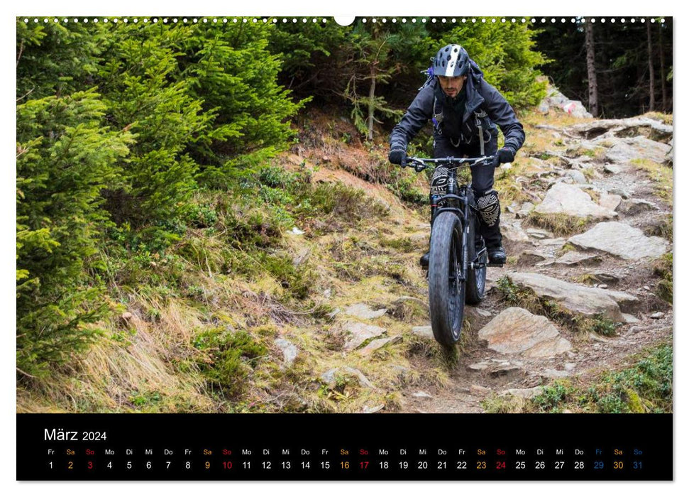 Mountain bike freeride moments (CALVENDO wall calendar 2024) 