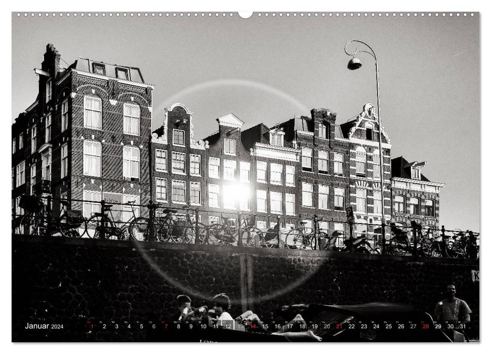 A look at Amsterdam (CALVENDO wall calendar 2024) 