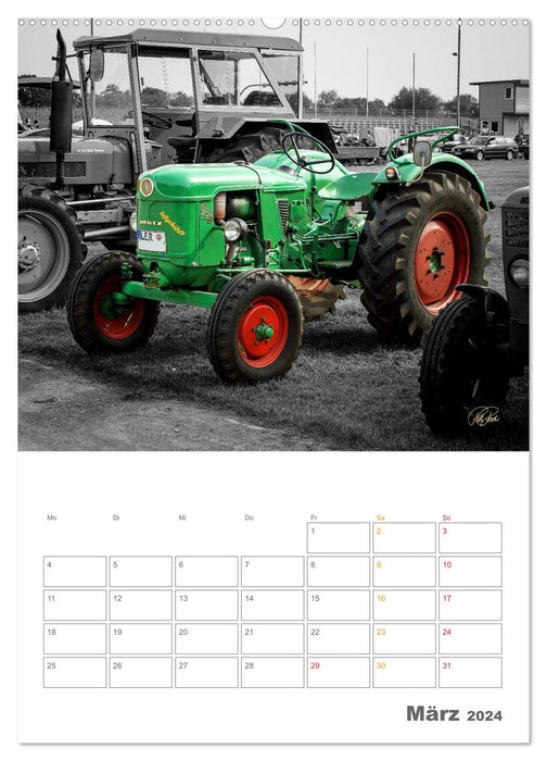 Classic Car - Tractor Love (CALVENDO Premium Wall Calendar 2024) 