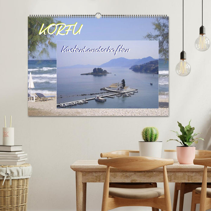 Corfu, coastal landscapes (CALVENDO wall calendar 2024) 