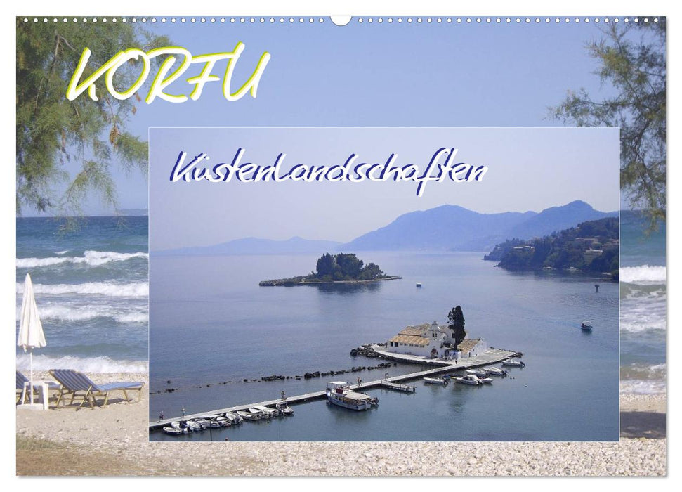 Corfu, coastal landscapes (CALVENDO wall calendar 2024) 