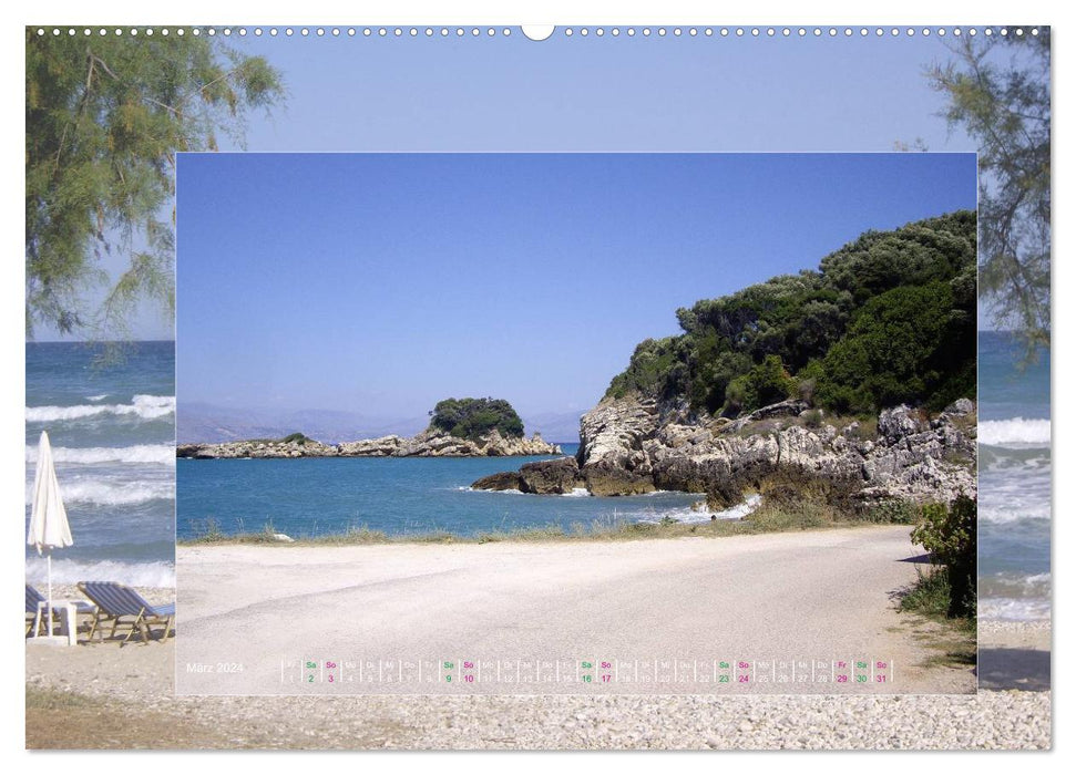 Corfu, coastal landscapes (CALVENDO wall calendar 2024) 