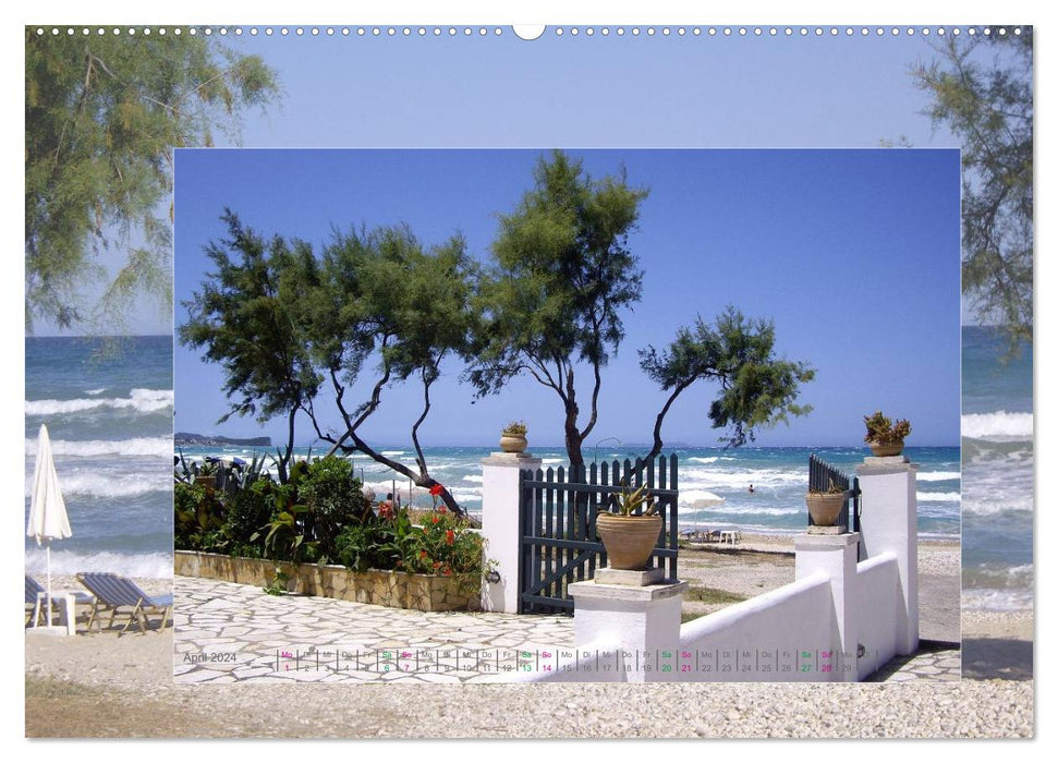 Korfu, Küstenlandschaften (CALVENDO Wandkalender 2024)