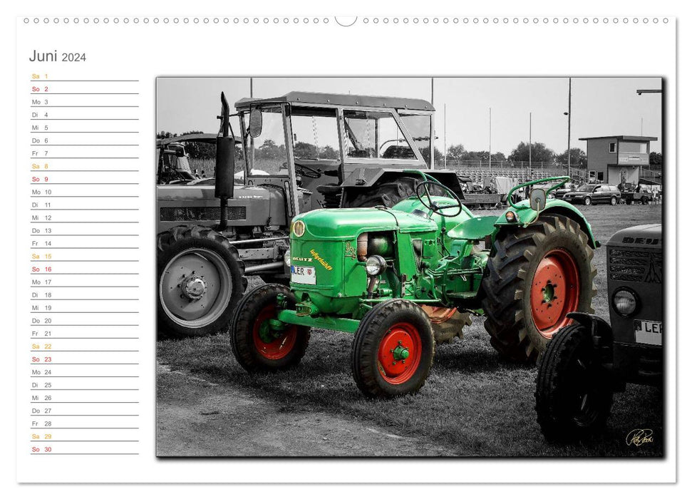 Classic cars - tractors nostalgia (CALVENDO wall calendar 2024) 