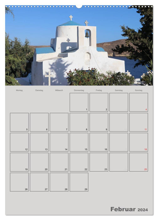 Cyclades, Pearls of the Aegean (CALVENDO Premium Wall Calendar 2024) 
