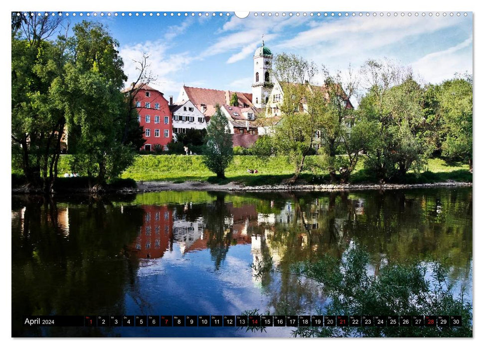 Romantisches Regensburg (CALVENDO Premium Wandkalender 2024)