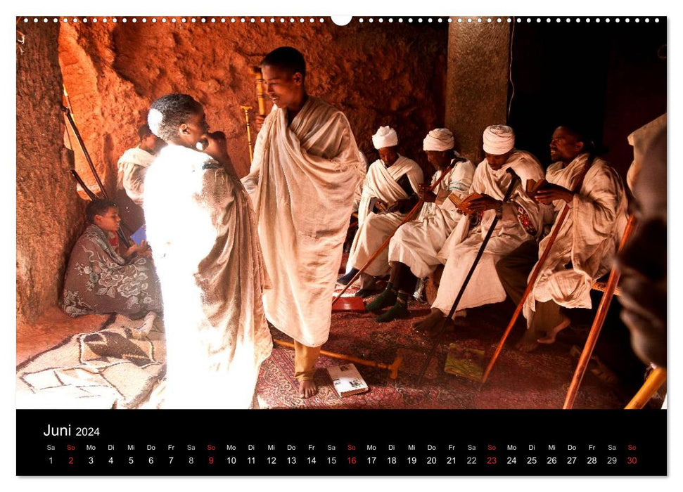 Äthiopien - kulturelle Höhepunkte im orthdoxen Norden (CALVENDO Premium Wandkalender 2024)