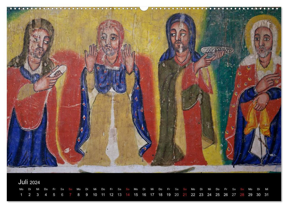 Ethiopia - cultural highlights in the orthodox north (CALVENDO Premium Wall Calendar 2024) 
