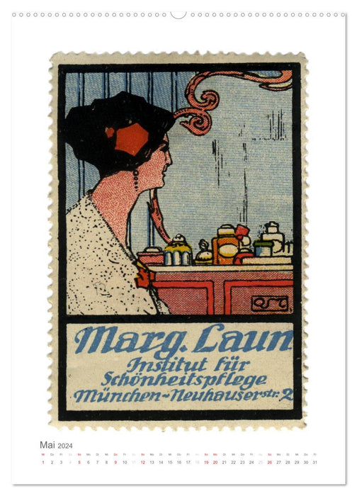 Werbemarken des frühen 20. Jahrhunderts (CALVENDO Wandkalender 2024)