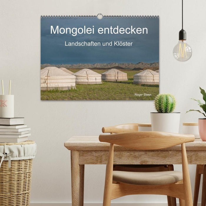 Discover Mongolia - landscapes and monasteries (CALVENDO wall calendar 2024) 
