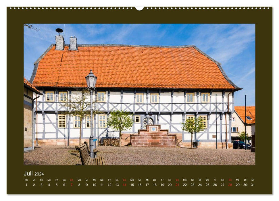 Half-timbered structure in North Hesse (CALVENDO Premium Wall Calendar 2024) 