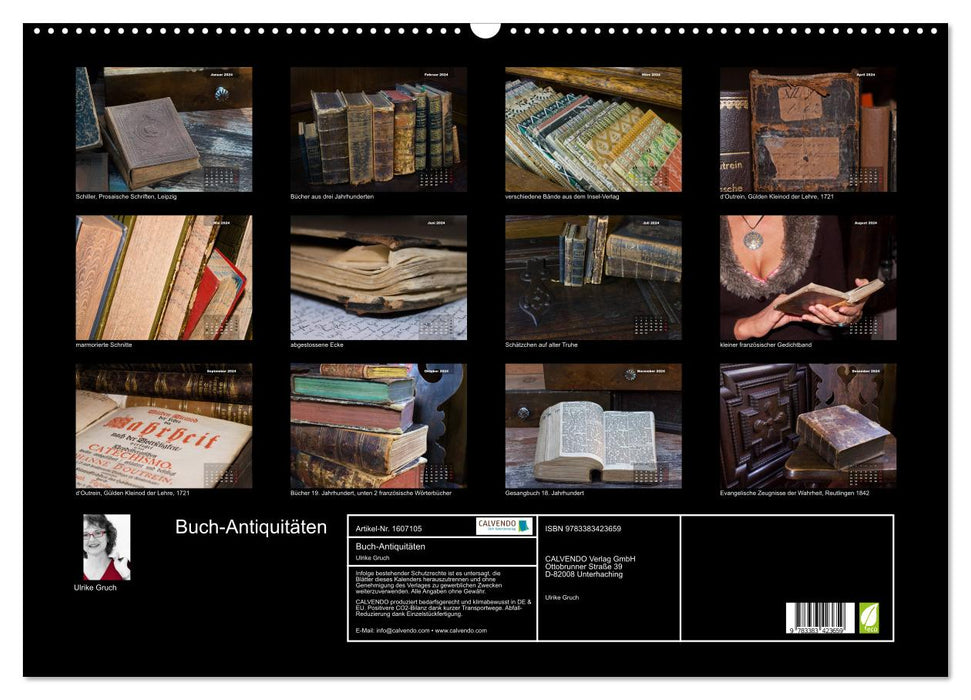 Buch-Antiquitäten (CALVENDO Wandkalender 2024)