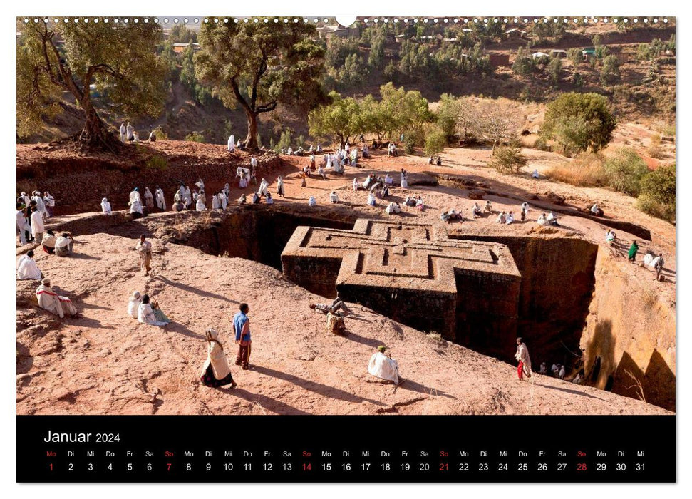 Äthiopien - kulturelle Höhepunkte im orthdoxen Norden (CALVENDO Wandkalender 2024)