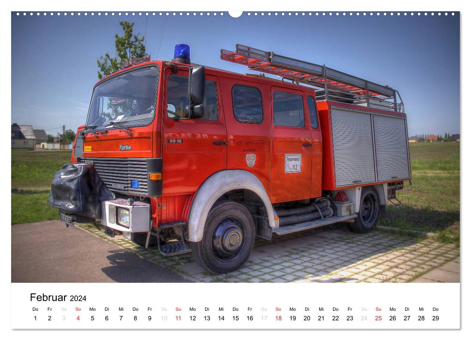 Feuerwehr im Bernburger Land (CALVENDO Wandkalender 2024)