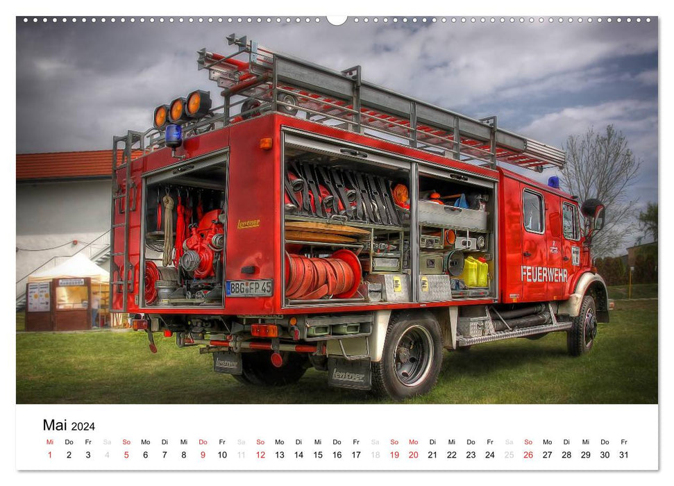 Fire brigade in Bernburger Land (CALVENDO wall calendar 2024) 