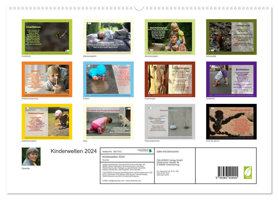 Kinderwelten - So sehen Kinder unsere Welt (CALVENDO Premium Wandkalender 2024)