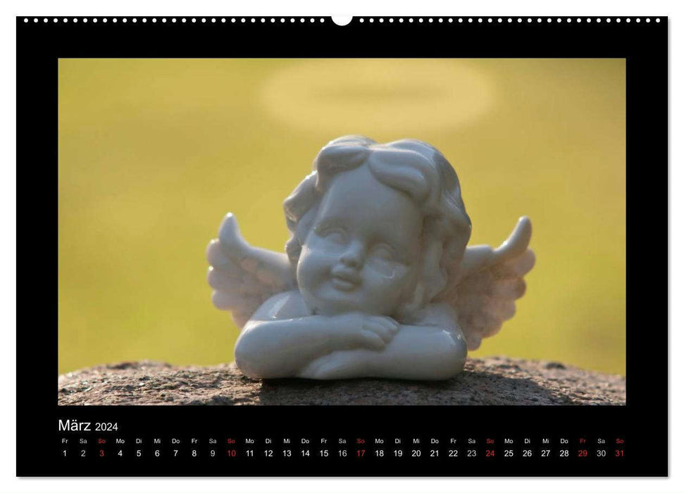 Engel für Glück & Schutz (CALVENDO Premium Wandkalender 2024)