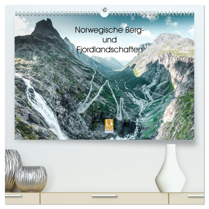 Norwegian mountain and fjord landscapes (CALVENDO Premium Wall Calendar 2024) 