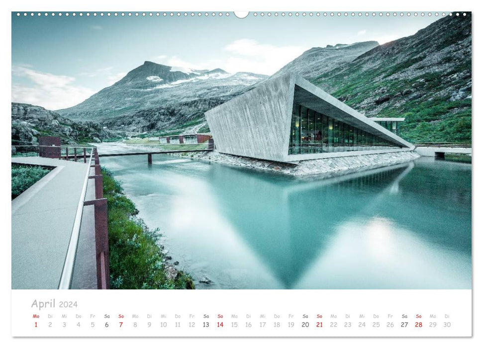 Norwegian mountain and fjord landscapes (CALVENDO Premium Wall Calendar 2024) 