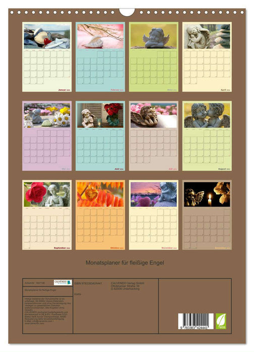 Monatsplaber für fleißige Engel (CALVENDO Wandkalender 2024)