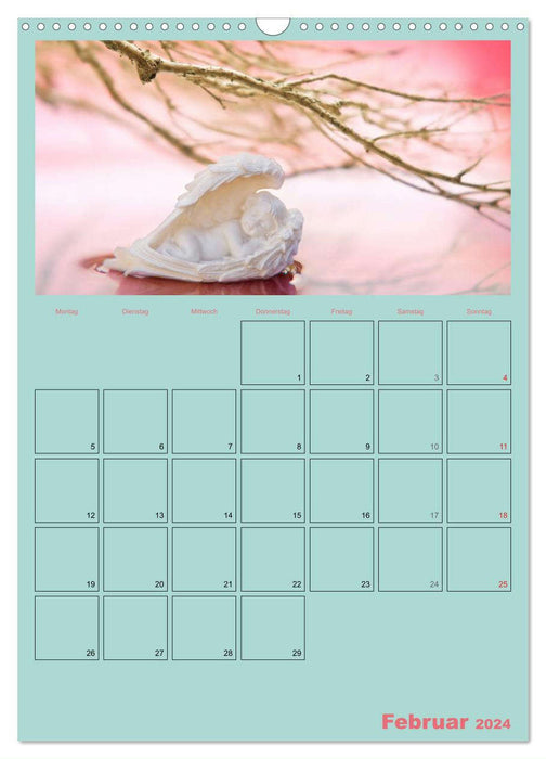 Monatsplaber für fleißige Engel (CALVENDO Wandkalender 2024)