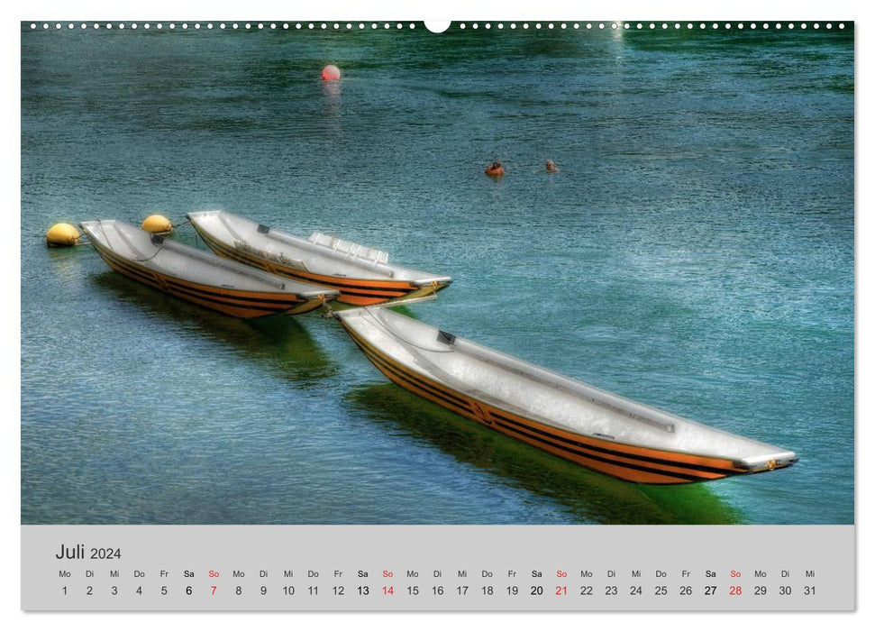 Basel, a city on the Rhine (CALVENDO Premium Wall Calendar 2024) 