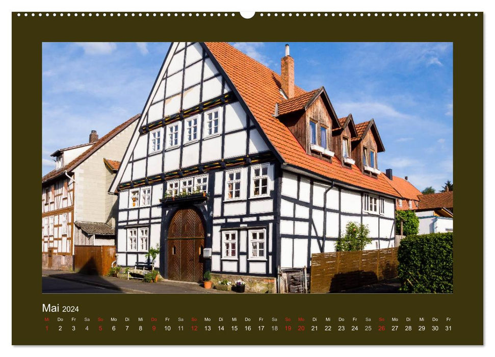 Half-timbered structure in North Hesse (CALVENDO wall calendar 2024) 