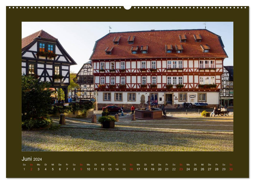 Half-timbered structure in North Hesse (CALVENDO wall calendar 2024) 