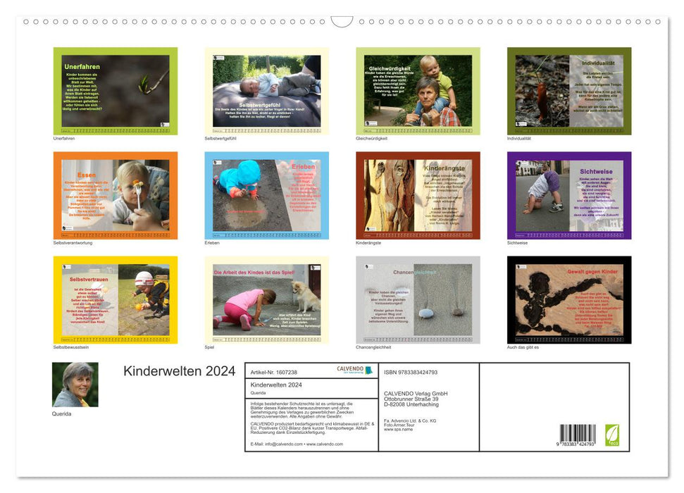 Kinderwelten - So sehen Kinder unsere Welt (CALVENDO Wandkalender 2024)