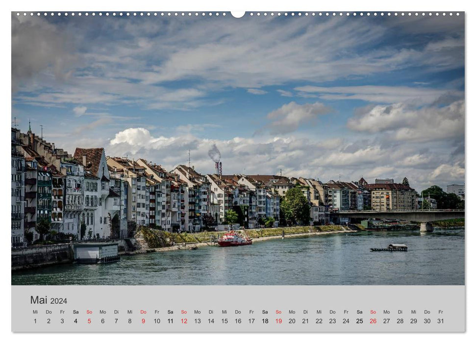 Basel, a city on the Rhine (CALVENDO wall calendar 2024) 