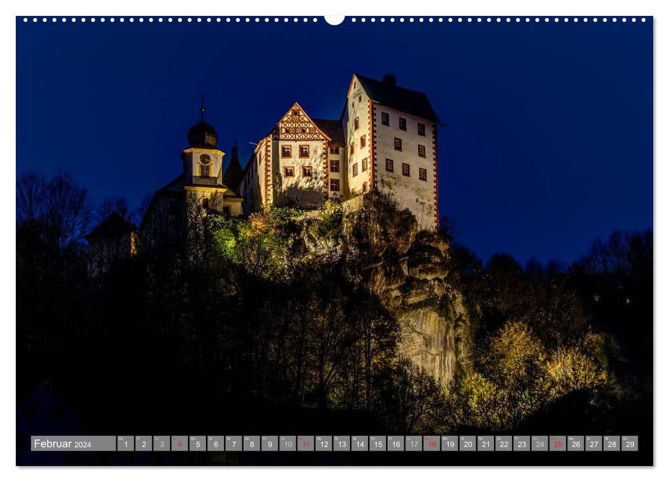 Burgenlandschaft Fränkische Schweiz (CALVENDO Premium Wandkalender 2024)