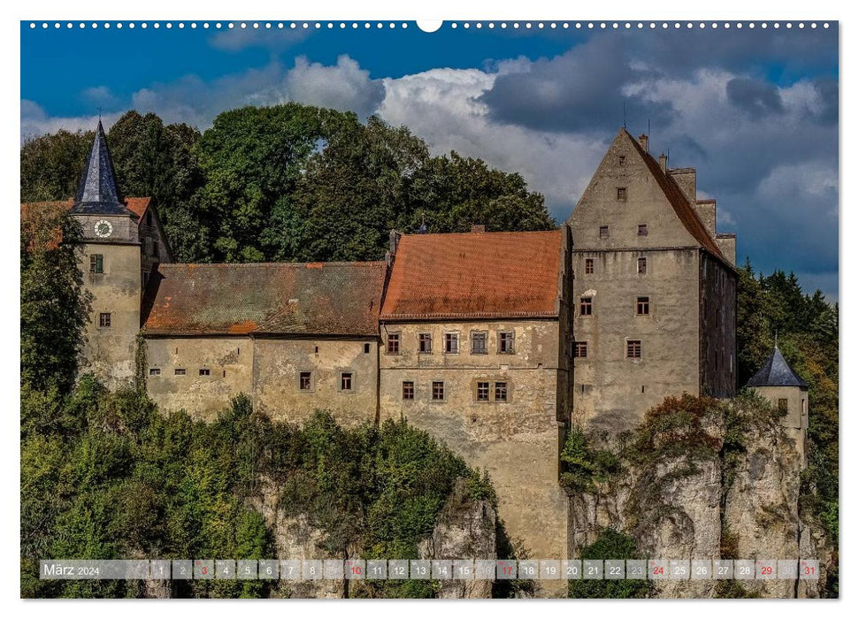 Burgenlandschaft Fränkische Schweiz (CALVENDO Premium Wandkalender 2024)