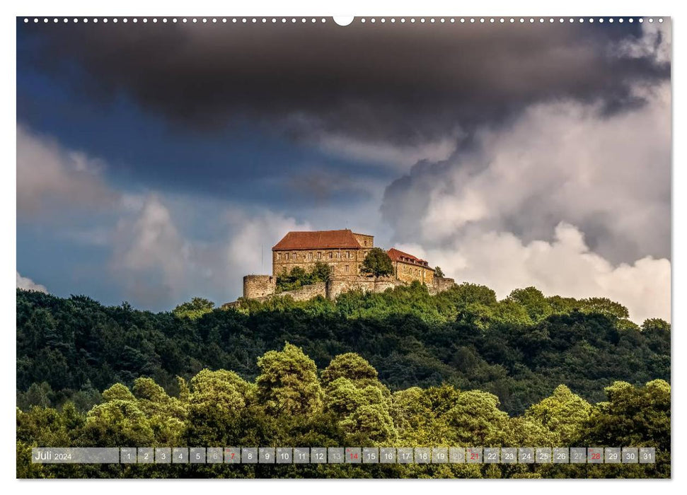 Castle landscape Franconian Switzerland (CALVENDO Premium Wall Calendar 2024) 